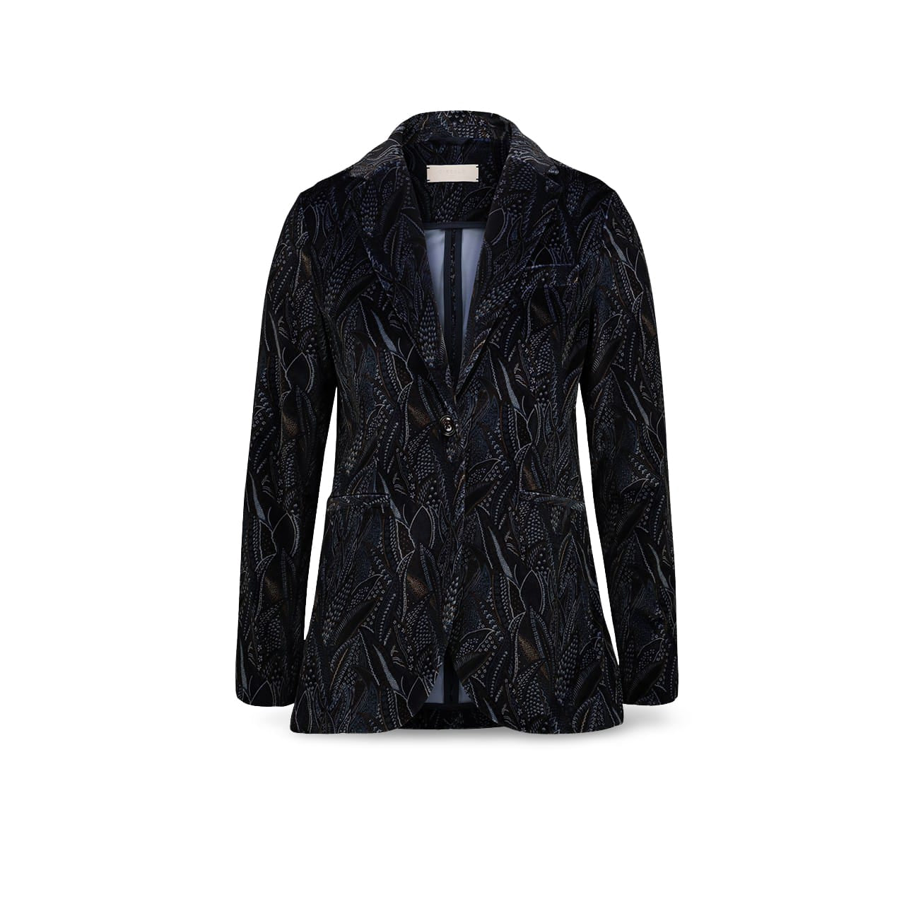 CIRCOLO1901 Giacca donna in velluto stampato Blue