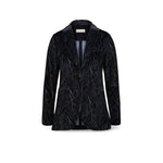 CIRCOLO1901 Giacca donna in velluto stampato Blue