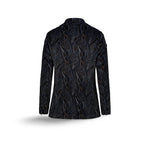 CIRCOLO1901 Giacca donna in velluto stampato Blue