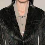 CIRCOLO1901 Giacca donna in velluto stampato Verde