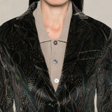 CIRCOLO1901 Giacca donna in velluto stampato Verde