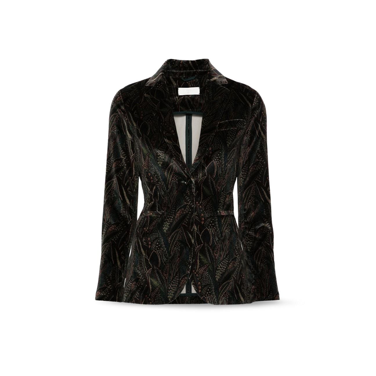 CIRCOLO1901 Giacca donna in velluto stampato Verde