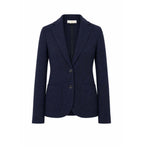 CIRCOLO1901 Giacca donna monopetto in piquet di lana Blue