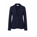 CIRCOLO1901 Giacca donna monopetto in piquet di lana Blue