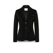 Giacca donna monopetto in velluto Nero