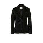 CIRCOLO1901 Giacca donna monopetto in velluto Nero