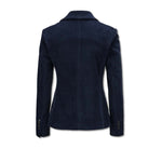 CIRCOLO1901 Giacca donna monopetto Slim in velluto Blue