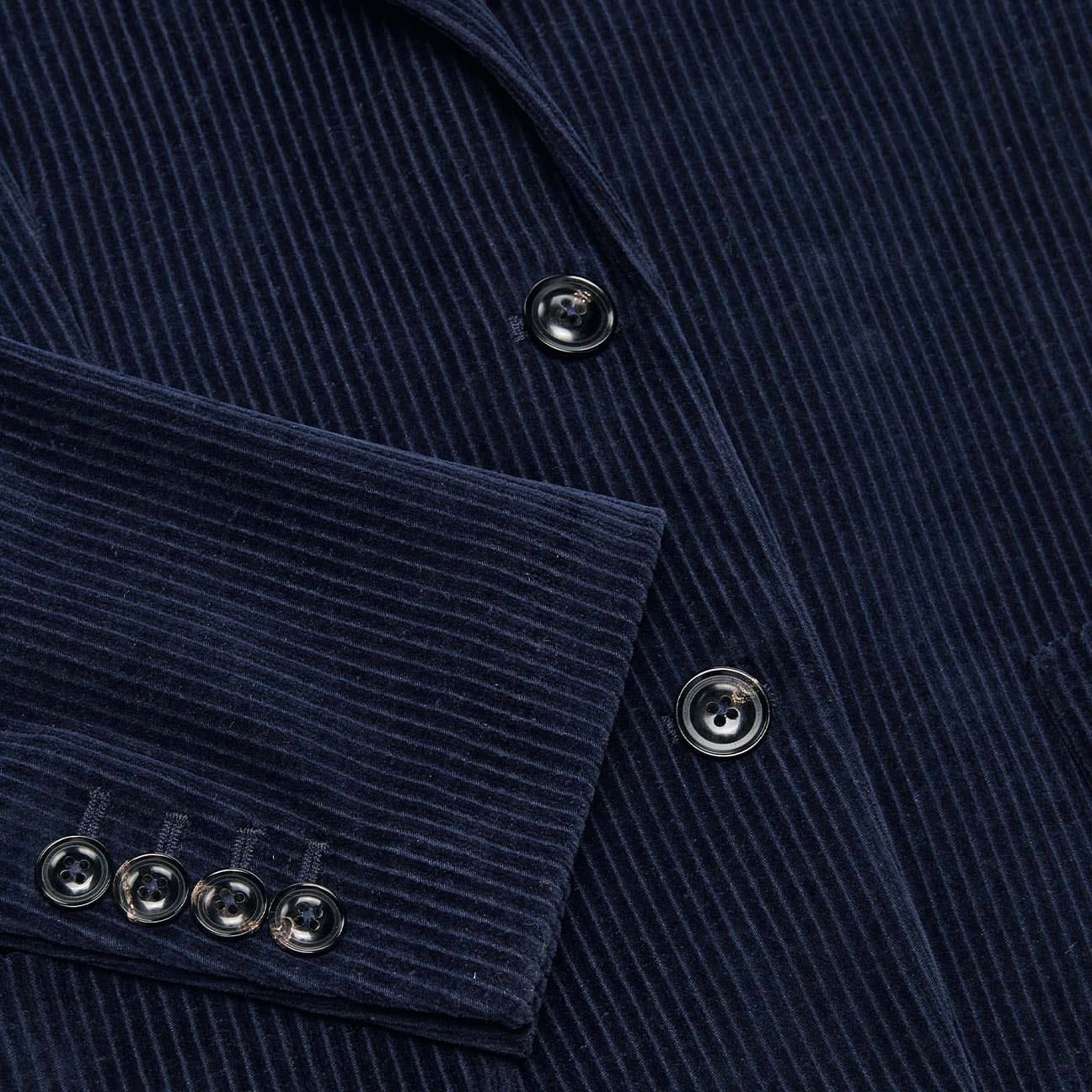 CIRCOLO1901 Giacca donna monopetto Slim in velluto Blue