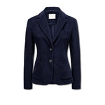 CIRCOLO1901 Giacca donna monopetto Slim in velluto Blue