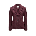CIRCOLO1901 Giacca donna monopetto Slim in velluto Cinnamon