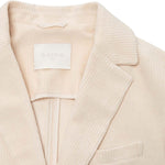 CIRCOLO1901 Giacca donna monopetto Slim in velluto Panna