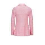 CIRCOLO1901 Giacca donna Slim in  lino e cotone Rosa