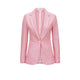 CIRCOLO1901 Giacca donna Slim in  lino e cotone Rosa