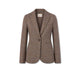 CIRCOLO1901 Giacca donna Slim Long a quadri Marrone