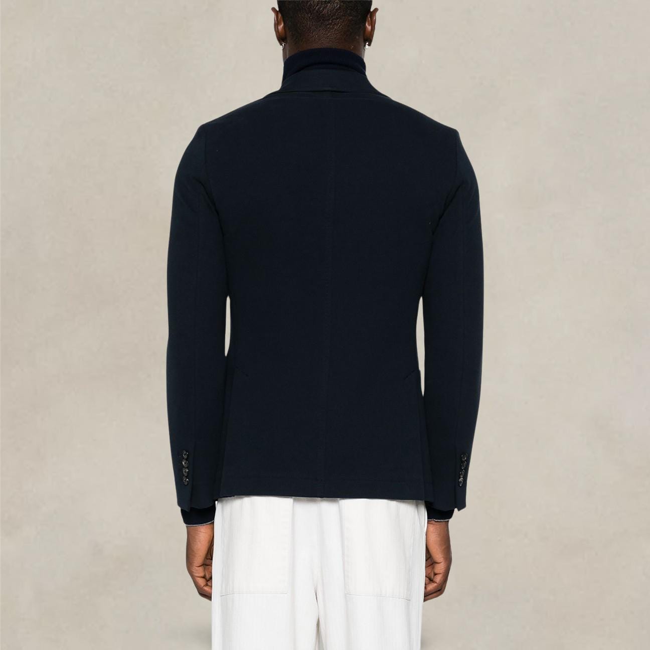 CIRCOLO1901 Giacca monopetto in jersey Blue