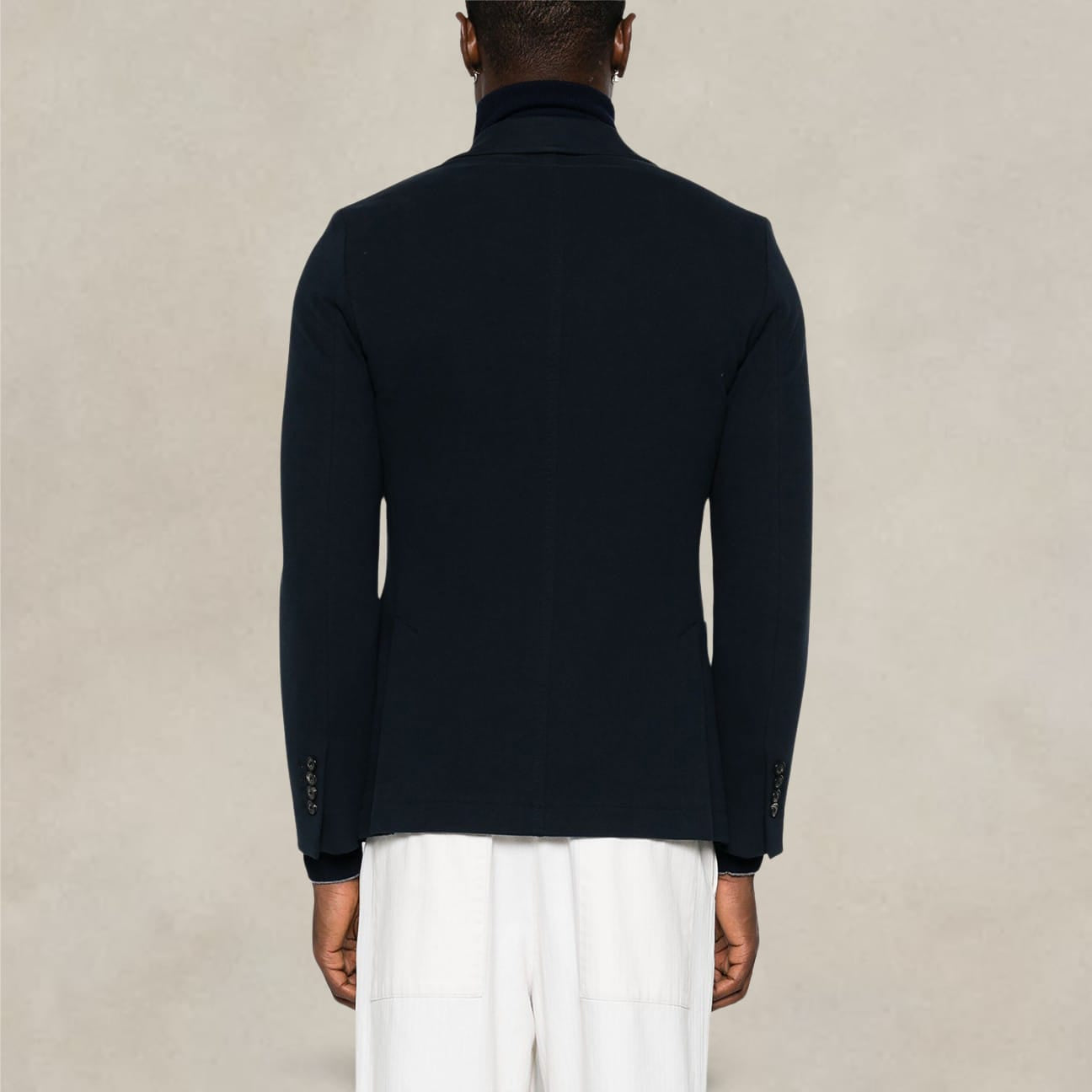 CIRCOLO1901 Giacca monopetto in jersey Blue