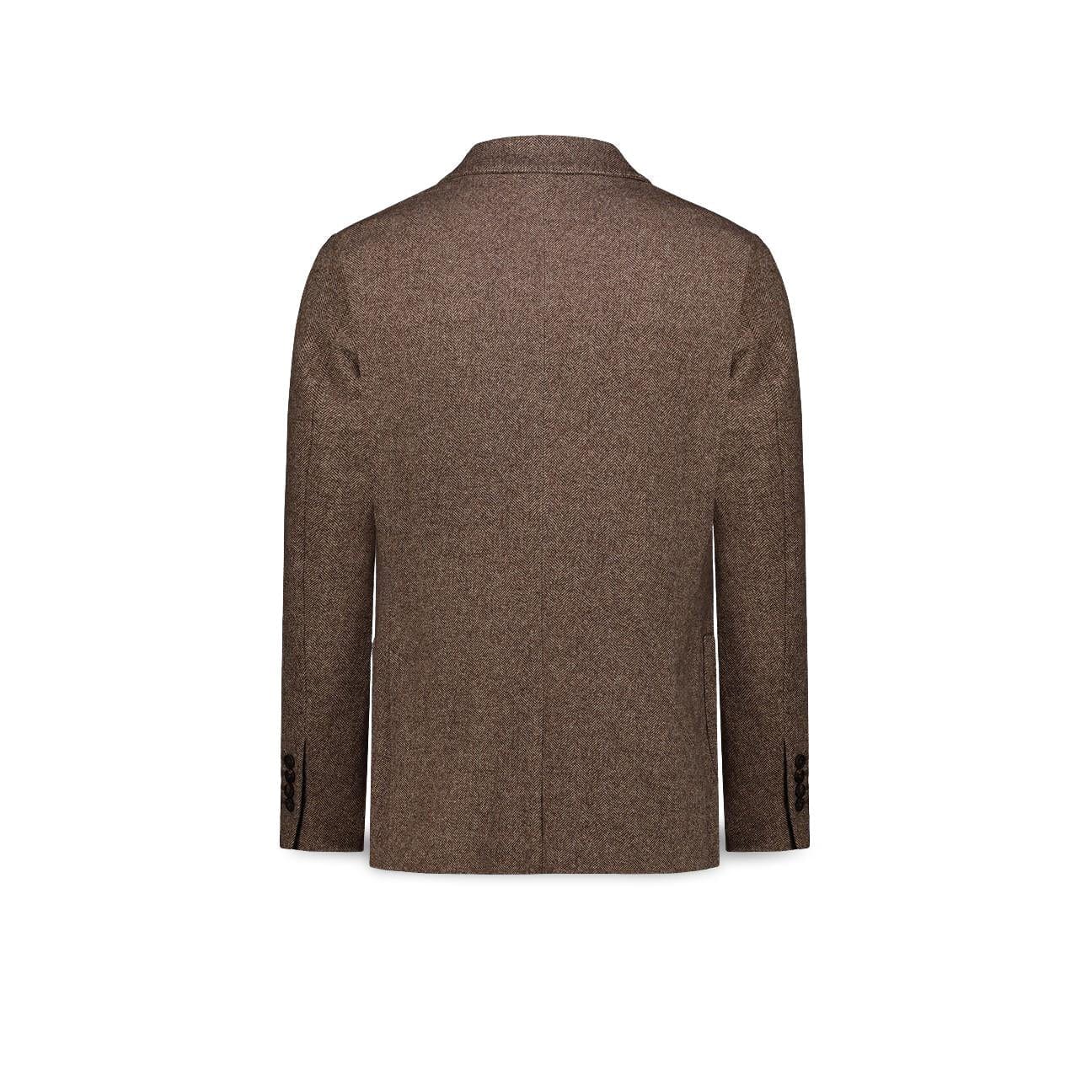 CIRCOLO1901 Giacca uomo doppiopetto injersey Marrone