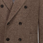 CIRCOLO1901 Giacca uomo doppiopetto injersey Marrone