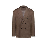 CIRCOLO1901 Giacca uomo doppiopetto injersey Marrone