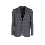 CIRCOLO1901 Giacca uomo in lana a quadri Blue