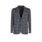 CIRCOLO1901 Giacca uomo in lana a quadri Blue