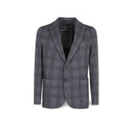 CIRCOLO1901 Giacca uomo in lana a quadri Blue