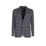 CIRCOLO1901 Giacca uomo in lana a quadri Blue
