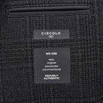 CIRCOLO1901 Giacca uomo in lana a quadri Grigio Scuro