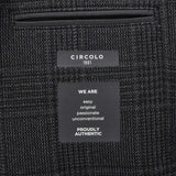 CIRCOLO1901 Giacca uomo in lana a quadri Grigio Scuro