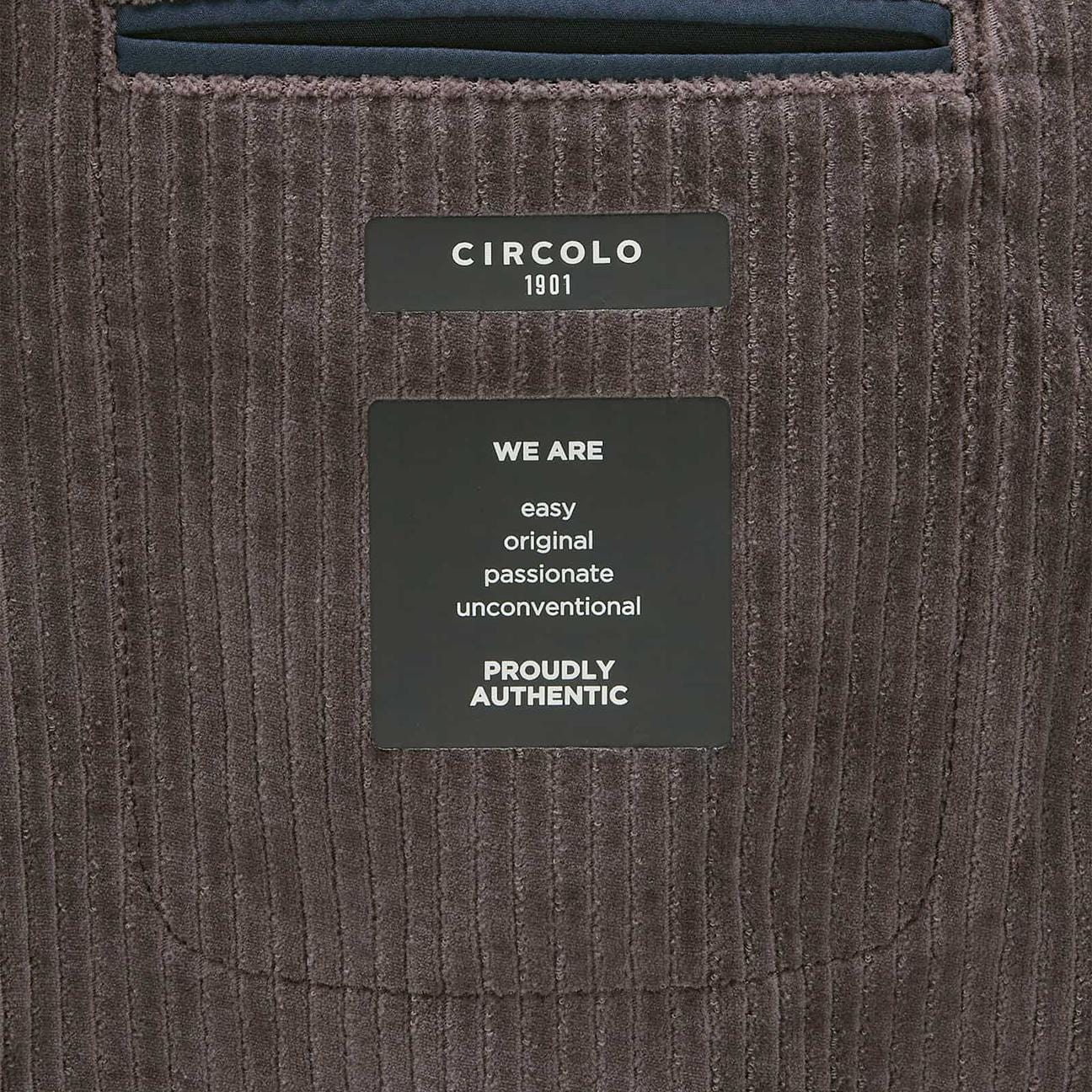 CIRCOLO1901 Giacca uomo in velluto Marrone