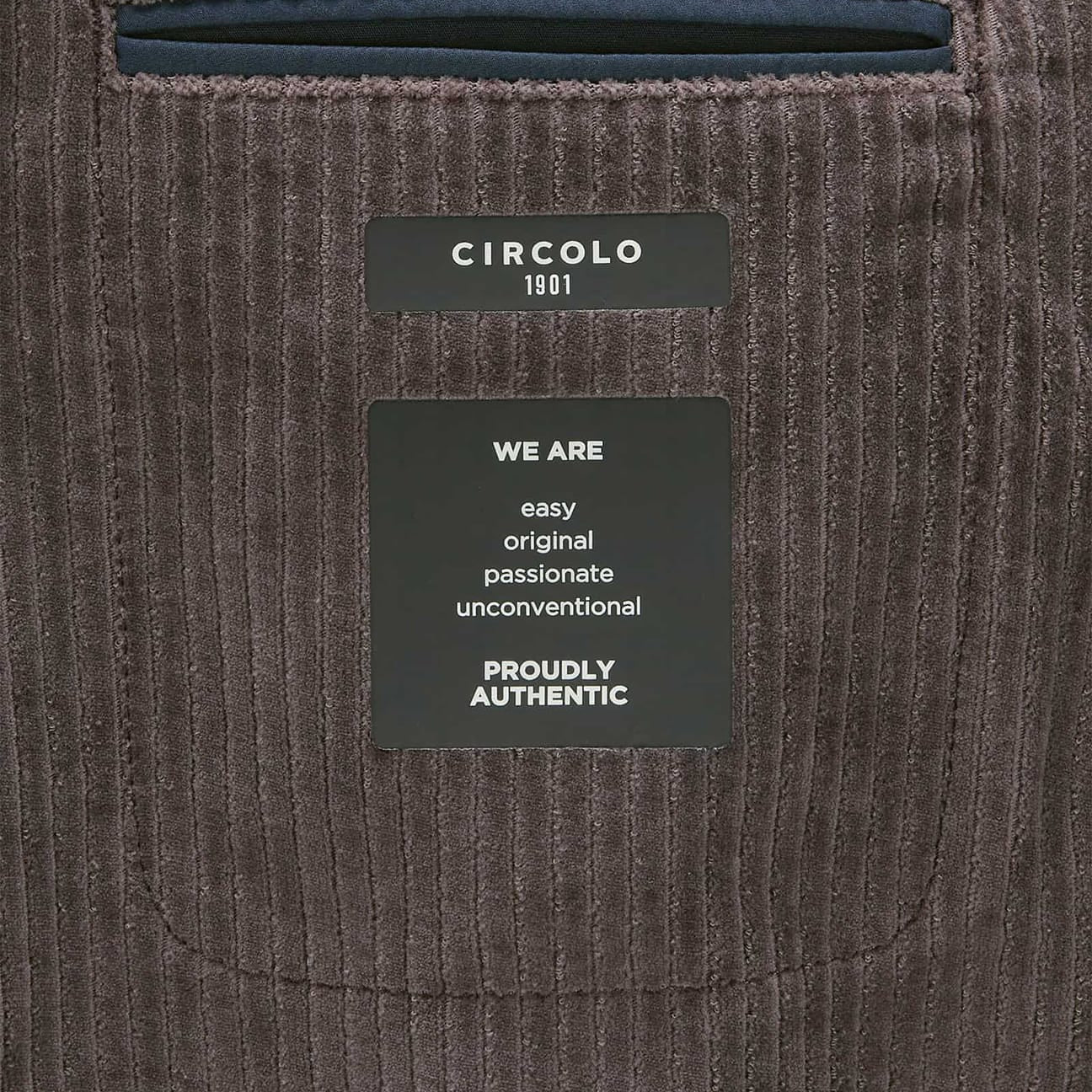 CIRCOLO1901 Giacca uomo in velluto Marrone