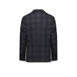 CIRCOLO1901 Giacca uomo monopetto a quadri Blue