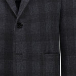 CIRCOLO1901 Giacca uomo monopetto a quadri Blue