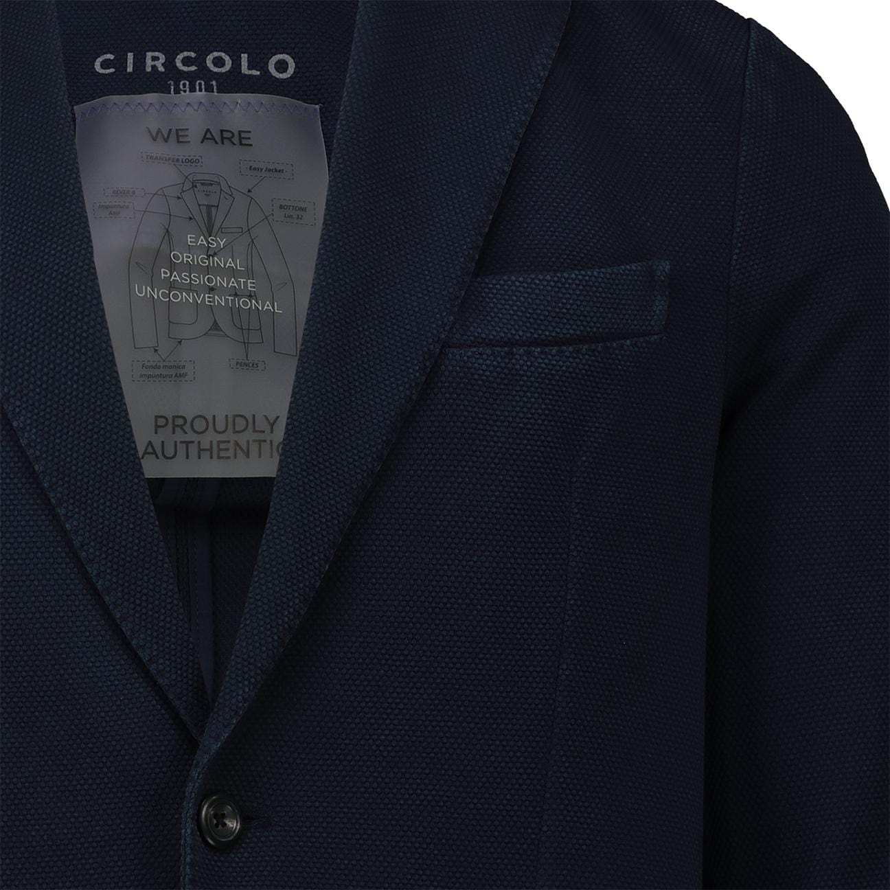 CIRCOLO1901 Giacca uomo monopetto Blue