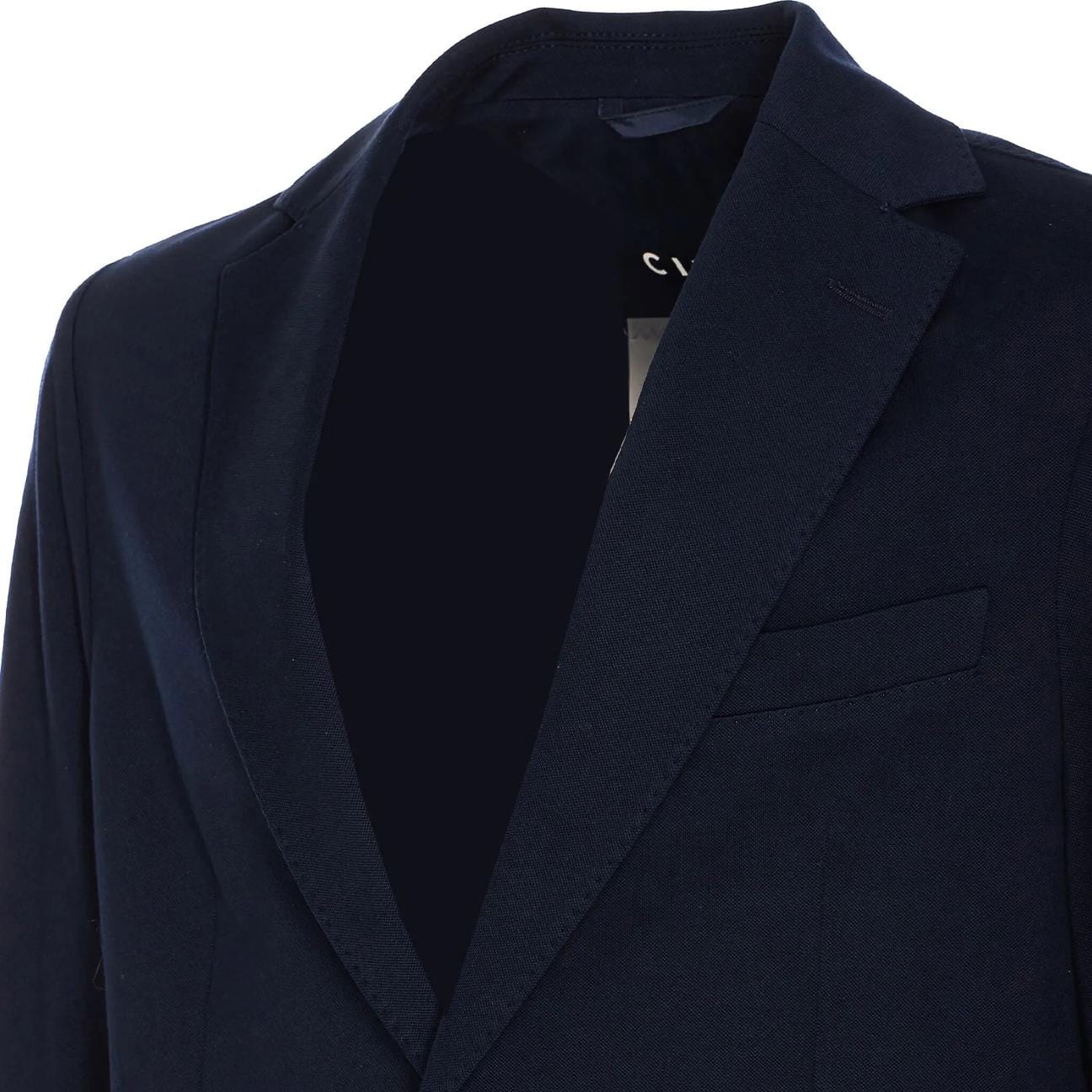 CIRCOLO1901 Giacca uomo monopetto cotone superlight Blue