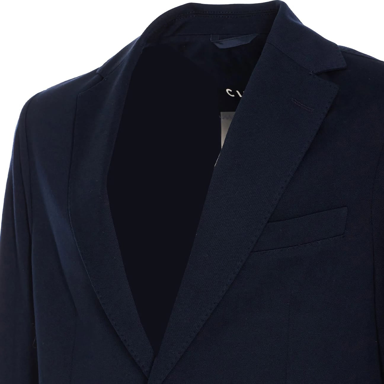 CIRCOLO1901 Giacca uomo monopetto cotone superlight Blue