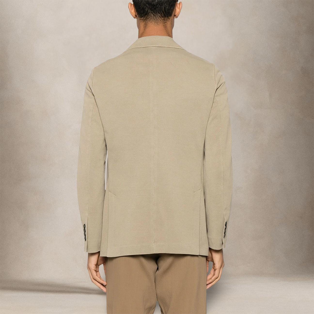 CIRCOLO1901 Giacca uomo monopetto cotone superlight Stone