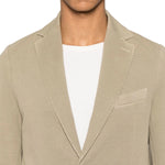 CIRCOLO1901 Giacca uomo monopetto cotone superlight Stone