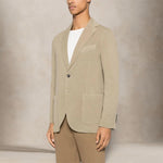 CIRCOLO1901 Giacca uomo monopetto cotone superlight Stone