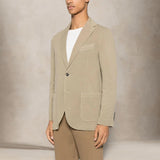 CIRCOLO1901 Giacca uomo monopetto cotone superlight Stone