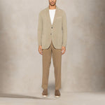 CIRCOLO1901 Giacca uomo monopetto cotone superlight Stone