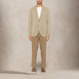 CIRCOLO1901 Giacca uomo monopetto cotone superlight Stone