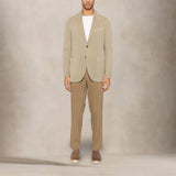 CIRCOLO1901 Giacca uomo monopetto cotone superlight Stone