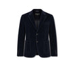 Giacca uomo monopetto in velluto Blue
