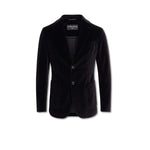 CIRCOLO1901 Giacca uomo monopetto Velour Cashmere Touch Nero