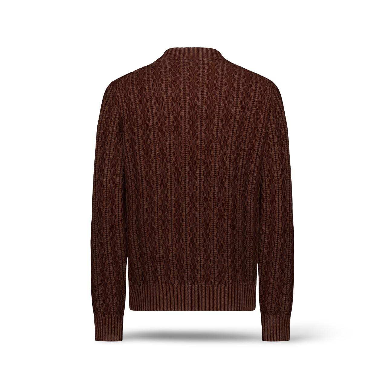 CIRCOLO1901 Maglia uomo girocollo Rain marrone