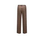 CIRCOLO1901 Pantaloni donna a quadri Mocha