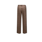 CIRCOLO1901 Pantaloni donna a quadri Mocha
