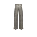 CIRCOLO1901 Pantaloni donna in jersey stampato Herringbone Nero
