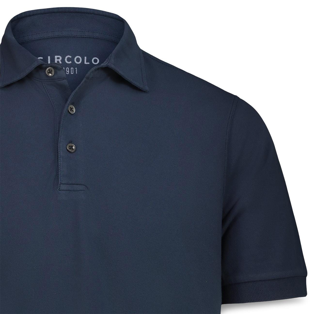 CIRCOLO1901 Polo uomo in cotone Blue